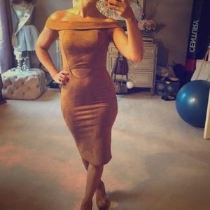 NWT Faux Suede HERA Dress